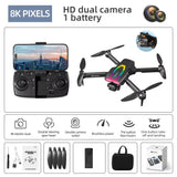 2025 New F199 RC Drone 4K Professinal with Wide Angle Triple HD Camera Foldable RC Helicopter WIFI FPV Height Hold Aircraft