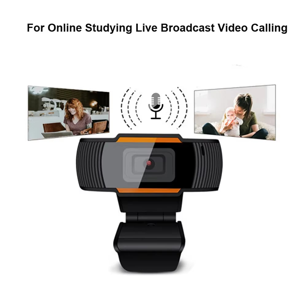 Mini Webcam 480/720/1080P HD USB Web Camera with Microphone for PC Computer Desktop Gamer Webcast Video Call Conference Work