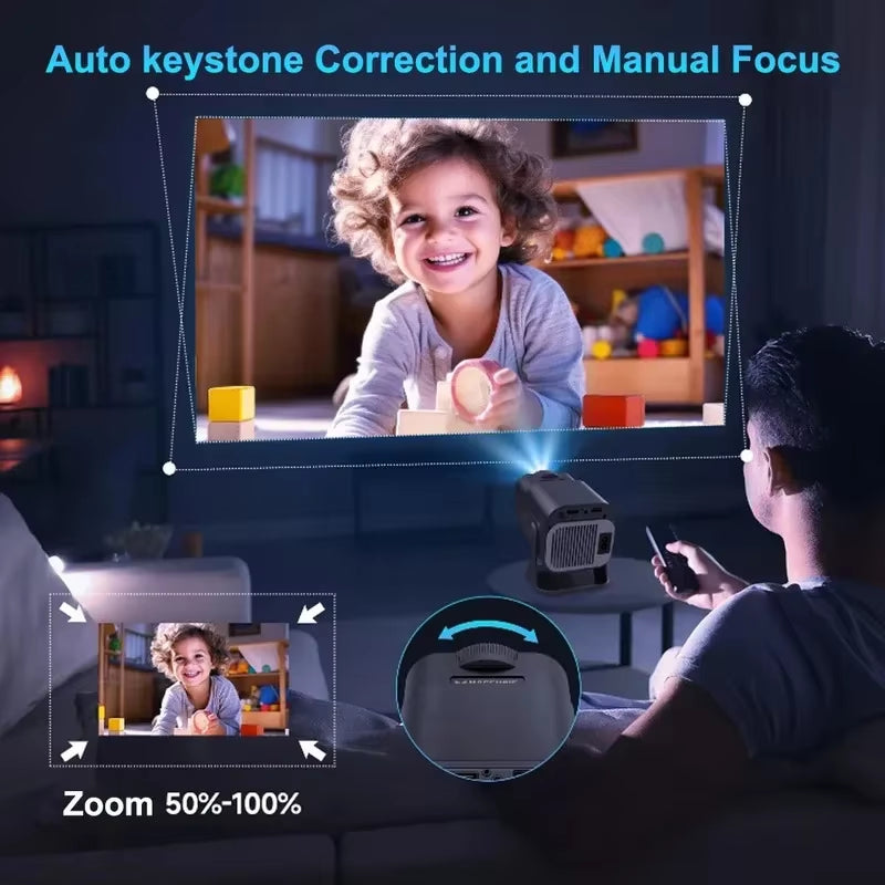 2025 4K Android 11 Projector Native 1080P 390ANSI HY320 Dual Wifi6 BT5.0 1920*1080P Cinema Portable Projetor Upgrated HY300