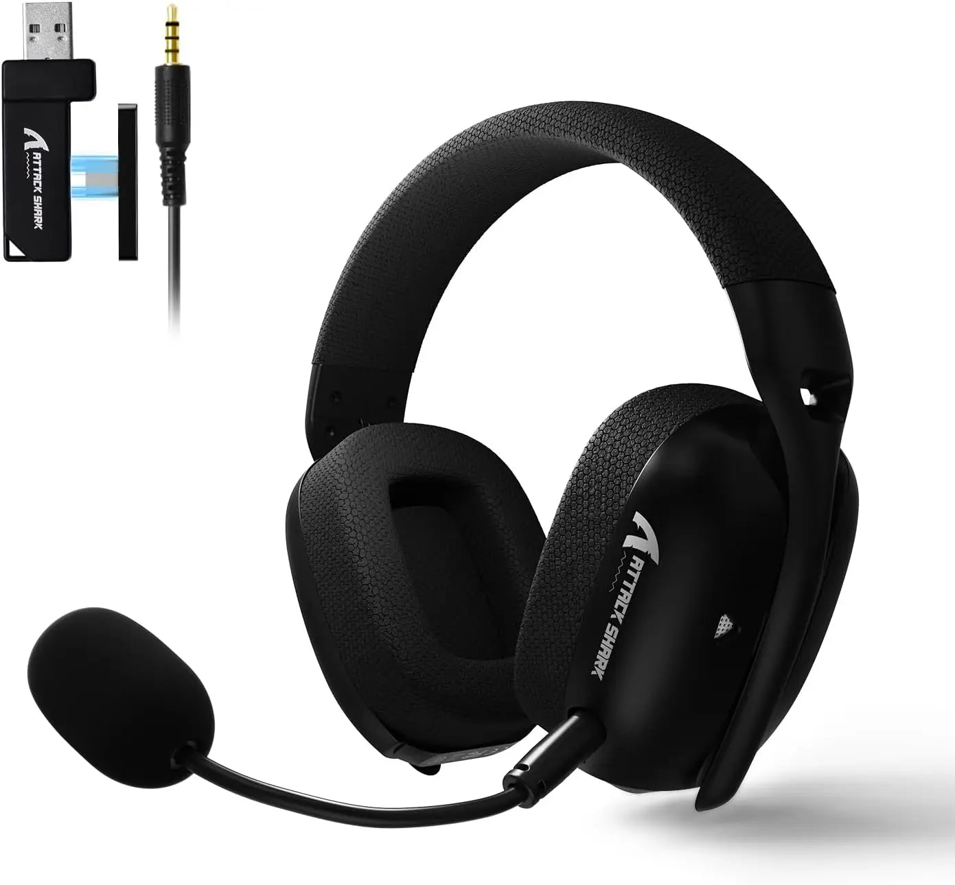 ×Attack Shark L80PRO Gaming Headset, Lightweight Over-Ear Gaming Headphones