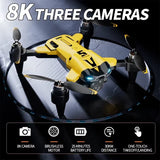 M5 Drone 4K Professional HD Dual Camera 5G Wifi Obstacle Avoidance Brushless Motor Foldable Quadcopter RC Distance Toys Gift