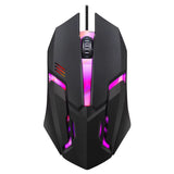 104 Key Backlit Mechanical Keyboard Wired Gaming Keyboard Waterproof Luminous Keyboard and Mouse Set for Gamer PC Laptop Office