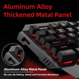 Gaming Wired Keyboard Mouse Combos Set Rainbow Glow Backlight 104 Keys Metal Panel Mechanical Feel Keyboard for Laptop Desktop