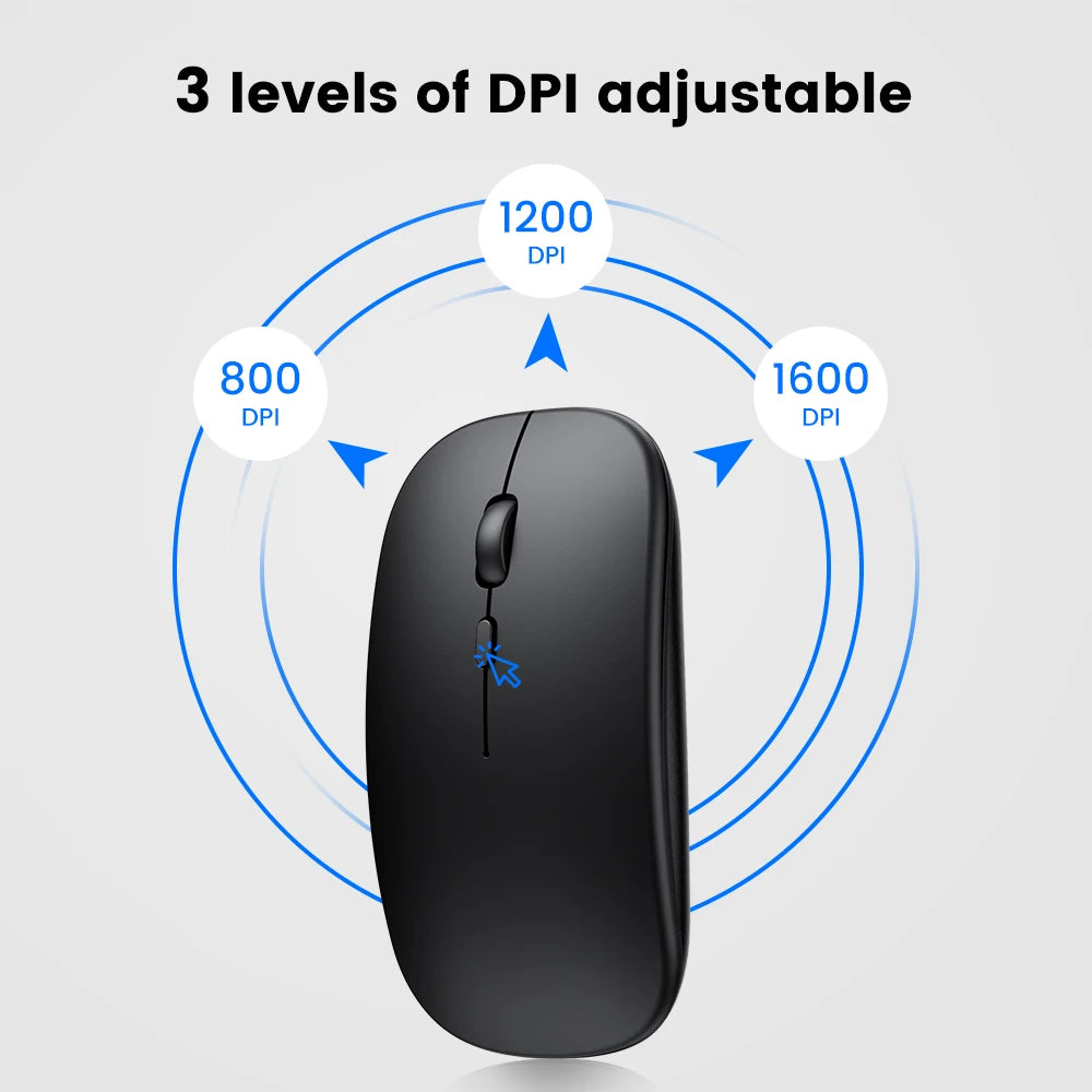 Rechargeable Wireless Mouse Bluetooth Mouse Computer Ergonomic Mini Usb Mause 2.4Ghz Silent Macbook Optical Mice for Laptop Pc
