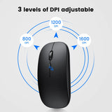 Rechargeable Wireless Mouse Bluetooth Mouse Computer Ergonomic Mini Usb Mause 2.4Ghz Silent Macbook Optical Mice for Laptop Pc