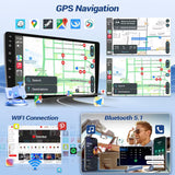 10.1 Inch Wireless Car Radio for Honda Accord 8Th 2008-2013 Carplay Android Auto Touchscreen Car Stereo with Rear Camera GPS FM