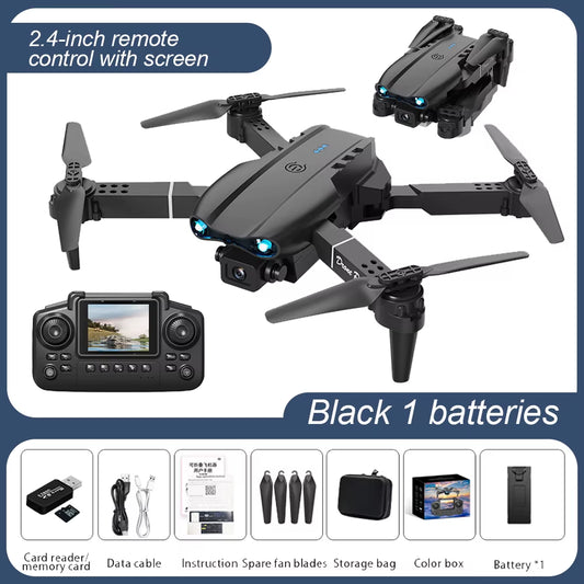 E88 4K Professional and Videography Aerial Drone with Large Screen on Remote Control Long Distance Children'S Toys