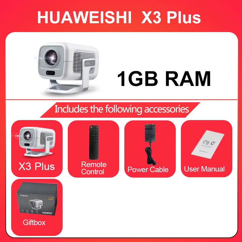 4K Projector Android Native Portable 1080P Auto Focus 600ANSI Video Home Cinema Outdoor Hd Led Projetor