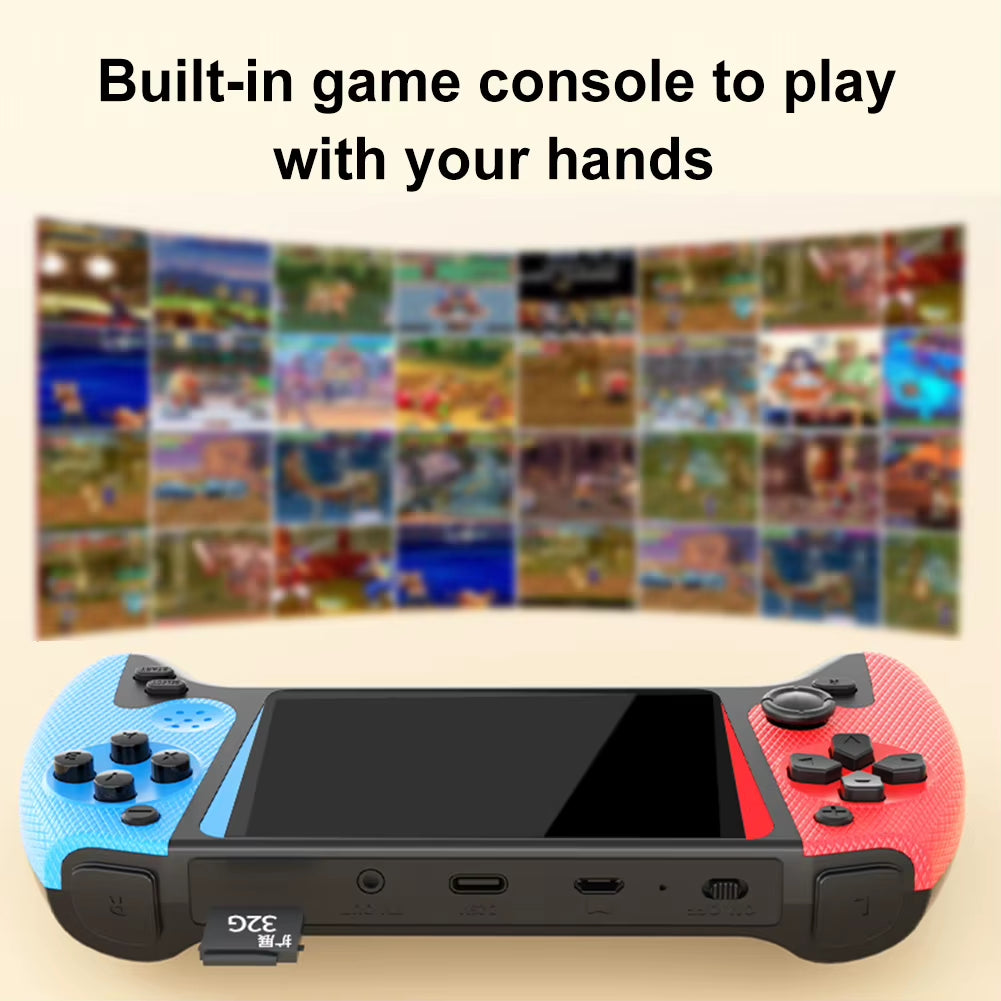 Retro Handheld Game Console 3.5Inch LCD Screen Built-In 500 Games Gaming Console 1200Mah Portable Game Console for Single Player