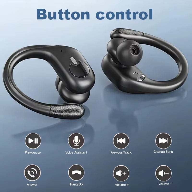 Wireless Earphones Headphones Hifi Music Stereo Sport Noise Reduction Headset Charging Box Led Display HD Call Earbuds