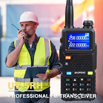 UV-5RH Tri-Band Walkie Talkie UHF 400-520Mhz Vhf136-174Mhz 200-260Mhz Wireless Fast Copy One Channel 7W 999Ch FM Radio