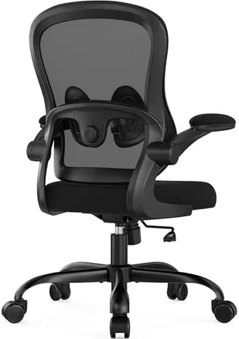 Office Chair Ergonomic Desk Chair - Mesh Comfy Home Desk Office Chairs with Wheels Adjustable Lumbar