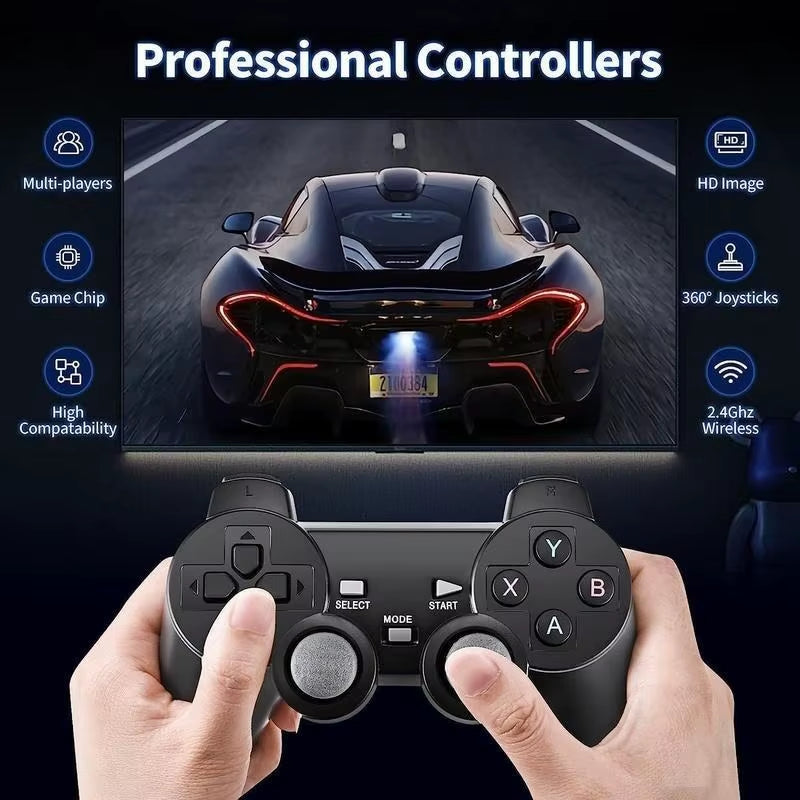 Retro Game Console Stick,64Gnostalgia Game Stick with 20000+Video Games, 9 Emulator Consoleplug A