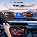 9" Wireless Double Din Car Stereo, Car Radio with Apple Carplay & Android Auto/Bt 5.4/Backup Camera/Mirror Link/Wifi-6