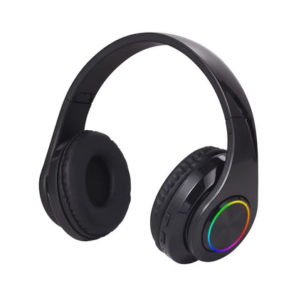 B39 Headphone with Wireless Bluetooth Colorful Light Pluggable Card Game Music Movement Bluetooth Headset for Phone