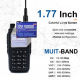 1/2PCS UV-22 Intercom Long-Distance USB Type-C Large Capacity NOAA 999CH FM Two-Way Radio