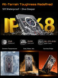 Rugged Smartphone 5G  Kingkong 11, 10200Mah Battery, Dimensity 7025, 6Nm, 2.5Ghz, 32GB RAM(16+16), 256GB ROM,108MP Camera