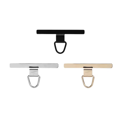 3/2/1Pcs Stainless Steel Hanging Clip Anti-Lost Metal Phone Lanyard Tether Tab Card Ultra Thin Cell Phone Sling Piece Patch