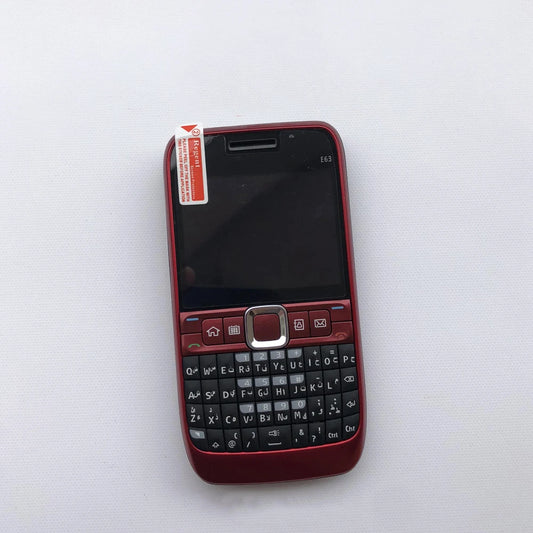Original E63 Mobile Cell Phone GSM 3G Unlocked Wifi 2MP 240P Cellphone English Hebrew Russian Arabic Keyboard. Made in Finland