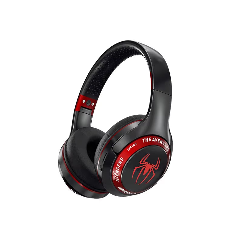 Marvel Spider Man Bluetooth Eagles over Ear Foldable Computer Wireless Headphones Noise Cancellation HIFI Stereo Gaming Headset