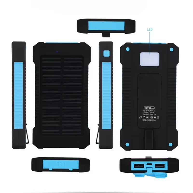 120W 500000Mah Solar Power Bank Portable Large Capacity Super Fast Charging Outdoor External Battery for Iphone 17/16/15