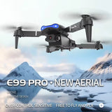 New E99Pro RC Drone 4K Professinal with 1080P Wide Angle HD Camera Foldable Helicopter WIFI FPV Height Hold Gift Toy