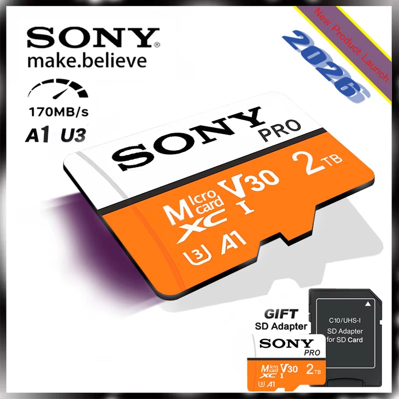 Extreme Micro SD Memory Card Full Speed U3 V30 4K for Phone Computer Camera - 2TB 1TB 512GB 256GB 128GB