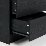 Night Stand with Charging Station, Modern Nightstand with LED Light and Drawers, Bedside Tables/End Table for Bedroom