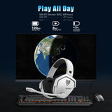 G06 2.4G Dual Wireless Gaming Headset 5Ms Low Latency 7.1 Surround ENC Mic for PC PS4 PS5 Gaming Bluetooth Headphones