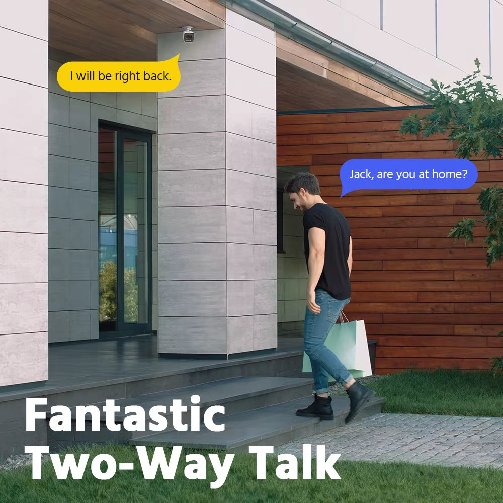 3K IR Network Security IP Camera 2.8 Mm Support Flashing/ Audio Alarm Two-Way Audio Smart Dual-Light Waterproof POE Camera