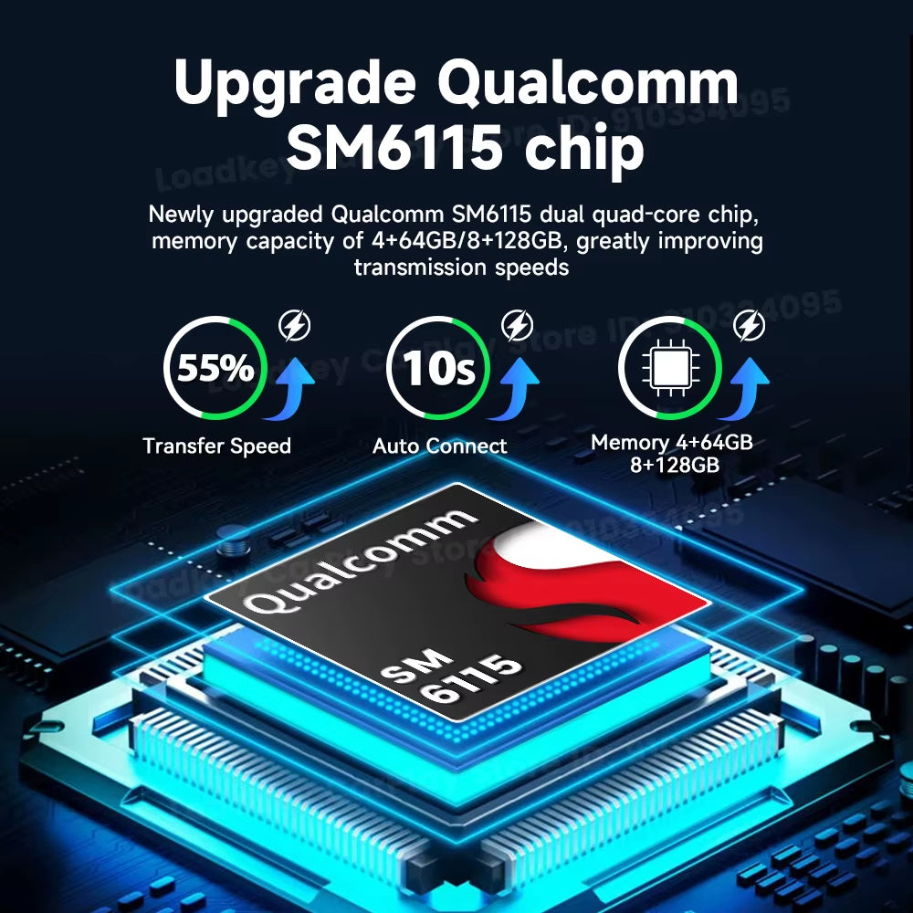 Android 13 Tv Box Carplay Android Auto 8 Core Wired to Wireless Adapter for Netflix Spotify Youtube Car Accessories