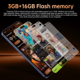 Global Vision 17 Pro Max Smartphone Android 3GB RAM 16GB ROM 6.7 Inch Dual SIM 4G Network 5+13MP Mobile Phones