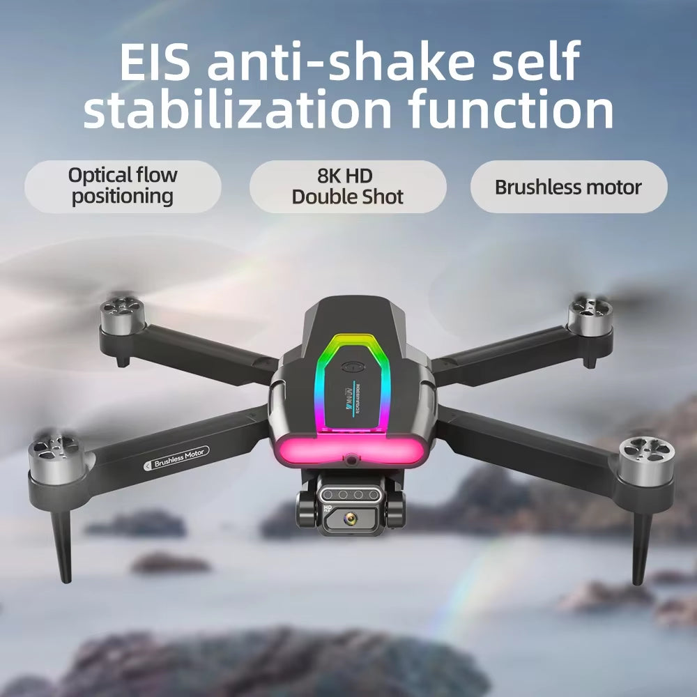 2025 New F199 RC Drone 4K Professinal with Wide Angle Triple HD Camera Foldable RC Helicopter WIFI FPV Height Hold Aircraft