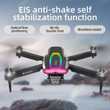 2025 New F199 RC Drone 4K Professinal with Wide Angle Triple HD Camera Foldable RC Helicopter WIFI FPV Height Hold Aircraft