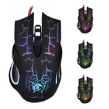 Tricolor Backlight Wired Game Keyboard Set Colorful Light-Emitting Game Keyboard Russian Keyboard