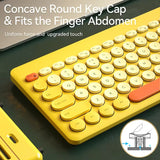 Colorful Gaming Accessories Ergonomic Mini Portable Wireless Keyboard and Mouse Combo for Home Office
