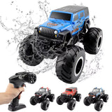 Amphibious Remote Control off Road Car with 4 Wheels Rechargeable Kids Electric Vehicle Waterproof All Crawler Truck Toy