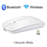 Rechargeable Wireless Mouse Bluetooth Mouse Computer Ergonomic Mini Usb Mause 2.4Ghz Silent Macbook Optical Mice for Laptop Pc