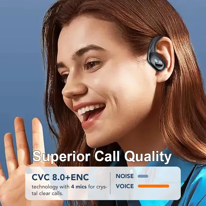 Wireless Earphones Headphones Hifi Music Stereo Sport Noise Reduction Headset Charging Box Led Display HD Call Earbuds