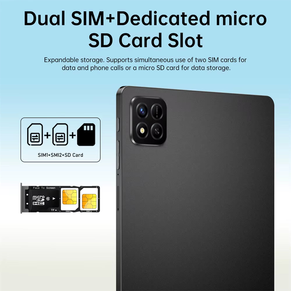 2025 New Pad 7S Pro Tablet PC 10.1" Global Edition 5G Dual SIM Android 15 Tablets 22GB+2TB Wifi GPS Children'S Kids Tab Tablet