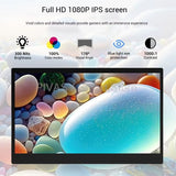 15.6 Inch Portable Monitor for PS4 NS XBOX Switch PC Gaming HDMI Eye-Care 1920*1080 Resolution IPS Panel 300Nits Brightness