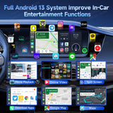 2025  HDMI Video Output Android 13 Carplay AI Box SM6225 8-Core Android Auto Wireless Carplay Split Screen Smart TV Box