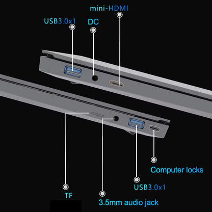 15.6" Laptop Computer PC Windows 11  Core I7 6500U I3 6100U PC Gamer 16GB RAM Fingerprint Unlock Notebook Laptops Backlight