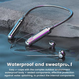 K58 Wireless Earphones Bluetooth 5.3 Neckband Headphones Gaming LED Display HIFI Headset Sports TWS Earbuds with Mic TF Card