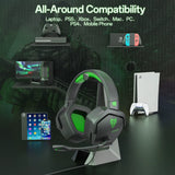 N16 Gaming Headset - Noise Canceling Mic, Stereo Sound, and Comfortable Design Gaming Headphones for PS5, PS4, Xbox One