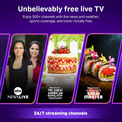 Roku Smart TV 2025 – 40-Inch Select Series, 1080P Full HD TV – Roku TV with Voice Remote – Flat Screen LED Television with Wi-Fi