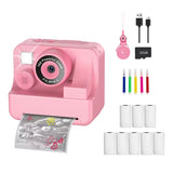 Kids Camera Instant Camera 1080P HD Dual Lens Selfie Digital Camera Print for Girls Boys Christmas Birthday Gifts Toys