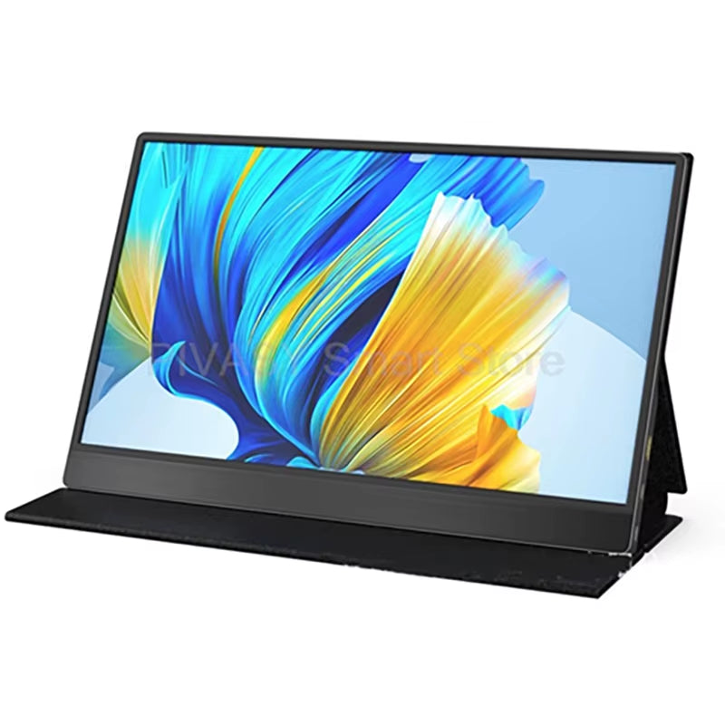 15.6 Inch Portable Monitor Enlarge Screen IPS Wire Connectivity for Phones Computers PS Games High Resolution Wide Compatibility