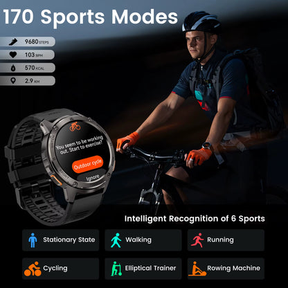 Original  TANK T3 Smart Watch for Men Military Smartwatch Women Digital Fitness Watches AMOLED AI Voice AOD Bluetooth