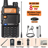 1/2PCS  M-5R 8W Walkie Talkie Multi Band Type-C Wireless Copy Frequency AM Long Range for UV-5R Two Way Ham Radio